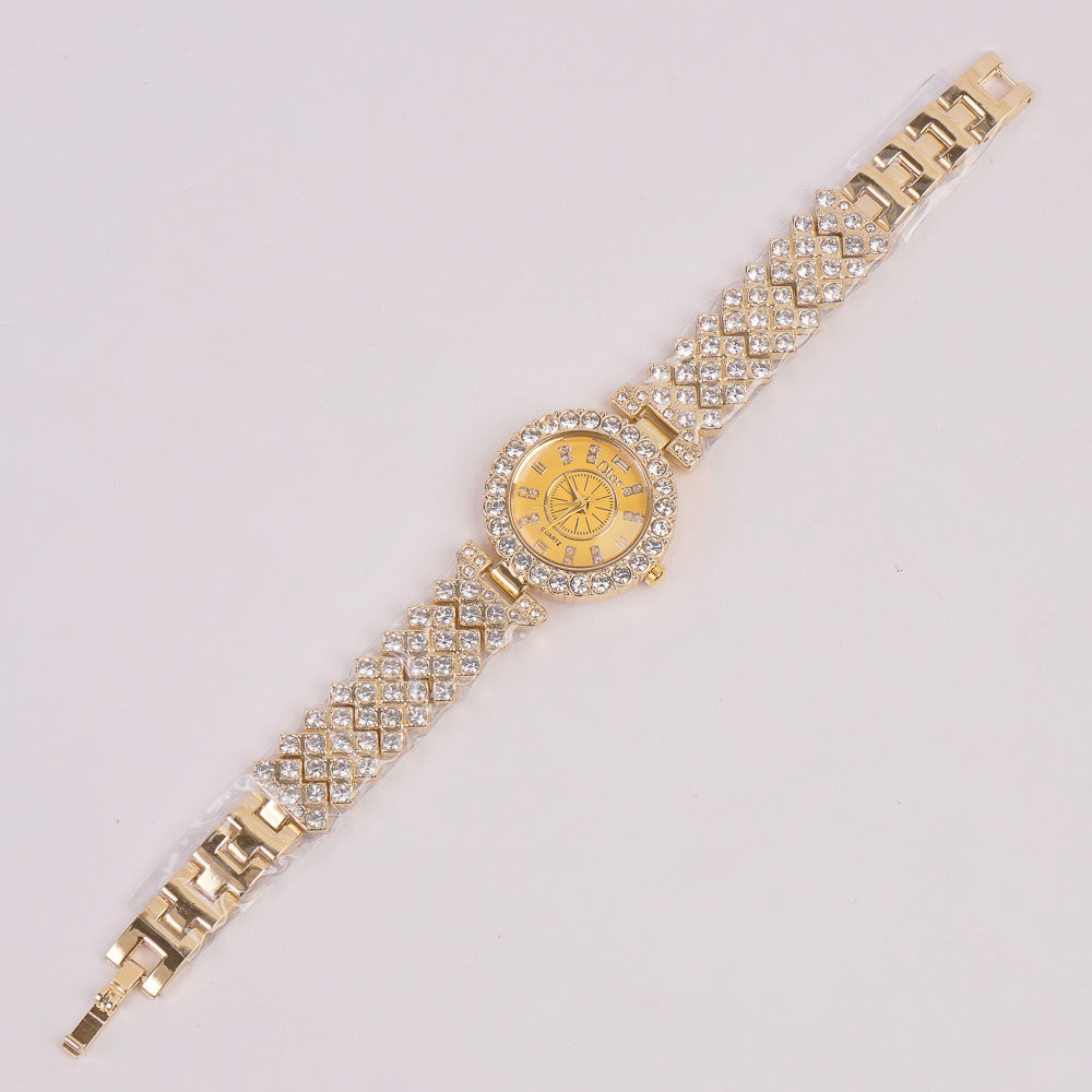 Woman Chain Watch Golden G