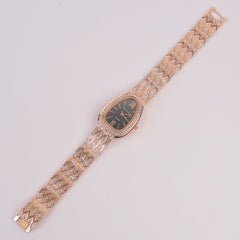 Woman Chain Watch Rosegold Black