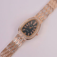 Woman Chain Watch Rosegold Black