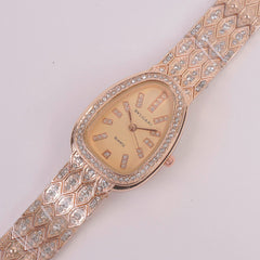 Woman Chain Watch Rosegold Pink