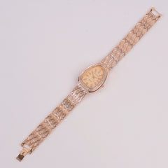 Woman Chain Watch Rosegold Pink