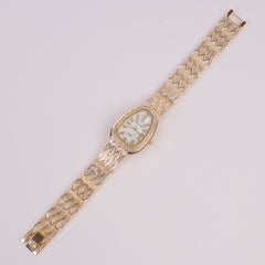 Woman Chain Watch Golden White