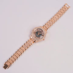 Woman Chain Watch Rosegold Black