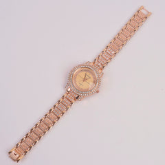 Woman Chain Watch Rosegold Pink