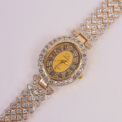 Woman Chain Watch Golden Y