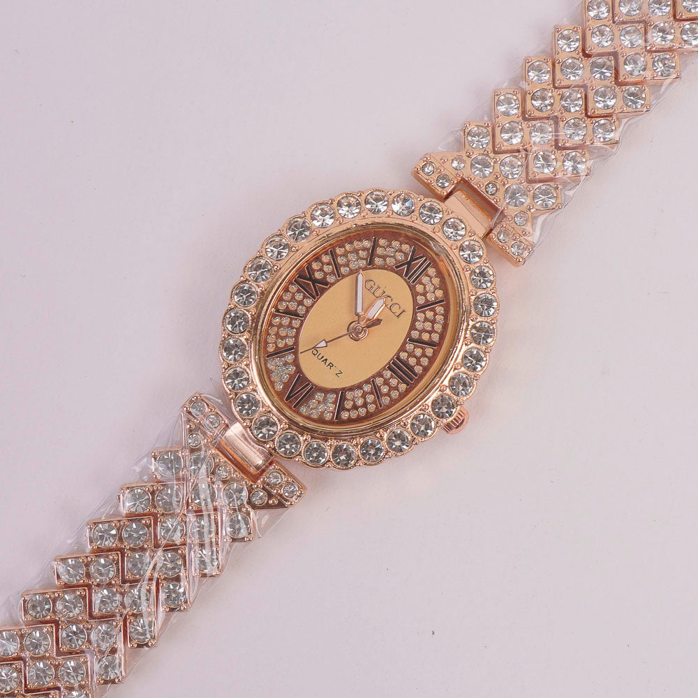 Woman Chain Watch Rosegold Y