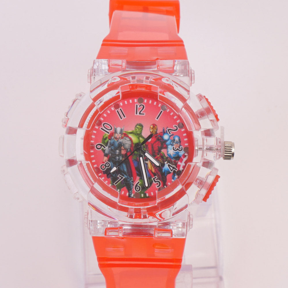 Kids Character Analogue Wrist Watch Red A