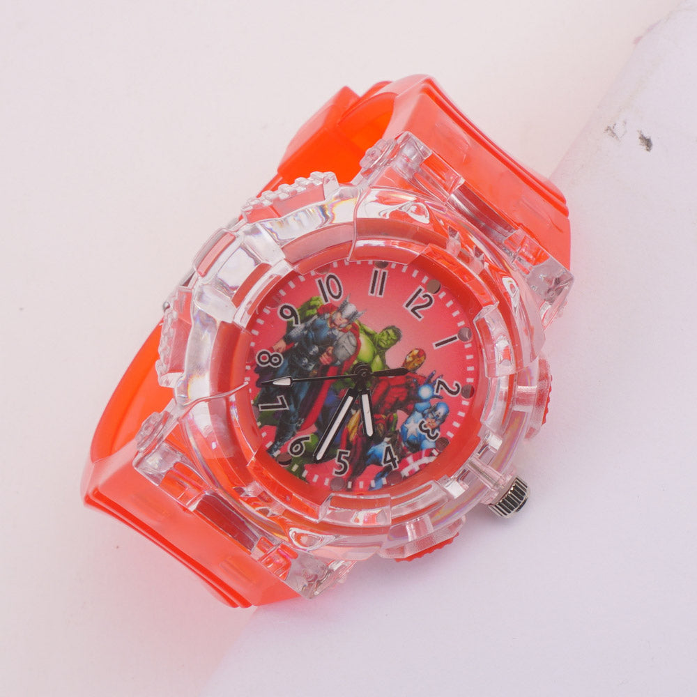 Kids Character Analogue Wrist Watch Red A