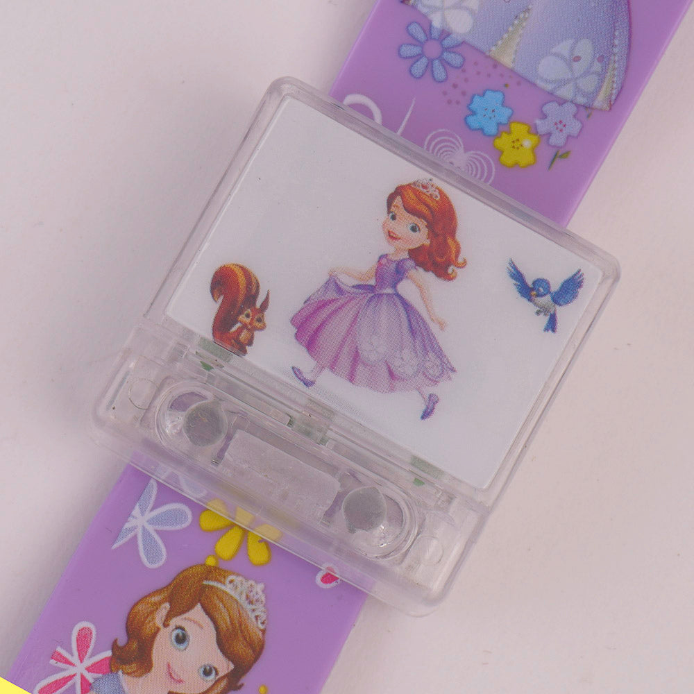 KIDS CHARACTER WATCH WITH MUSICAL SOUND PURPLE