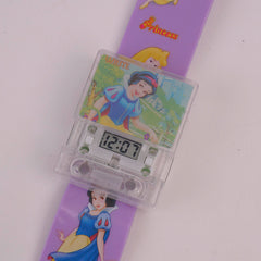 KIDS CHARACTER WATCH WITH MUSICAL SOUND PURPLE