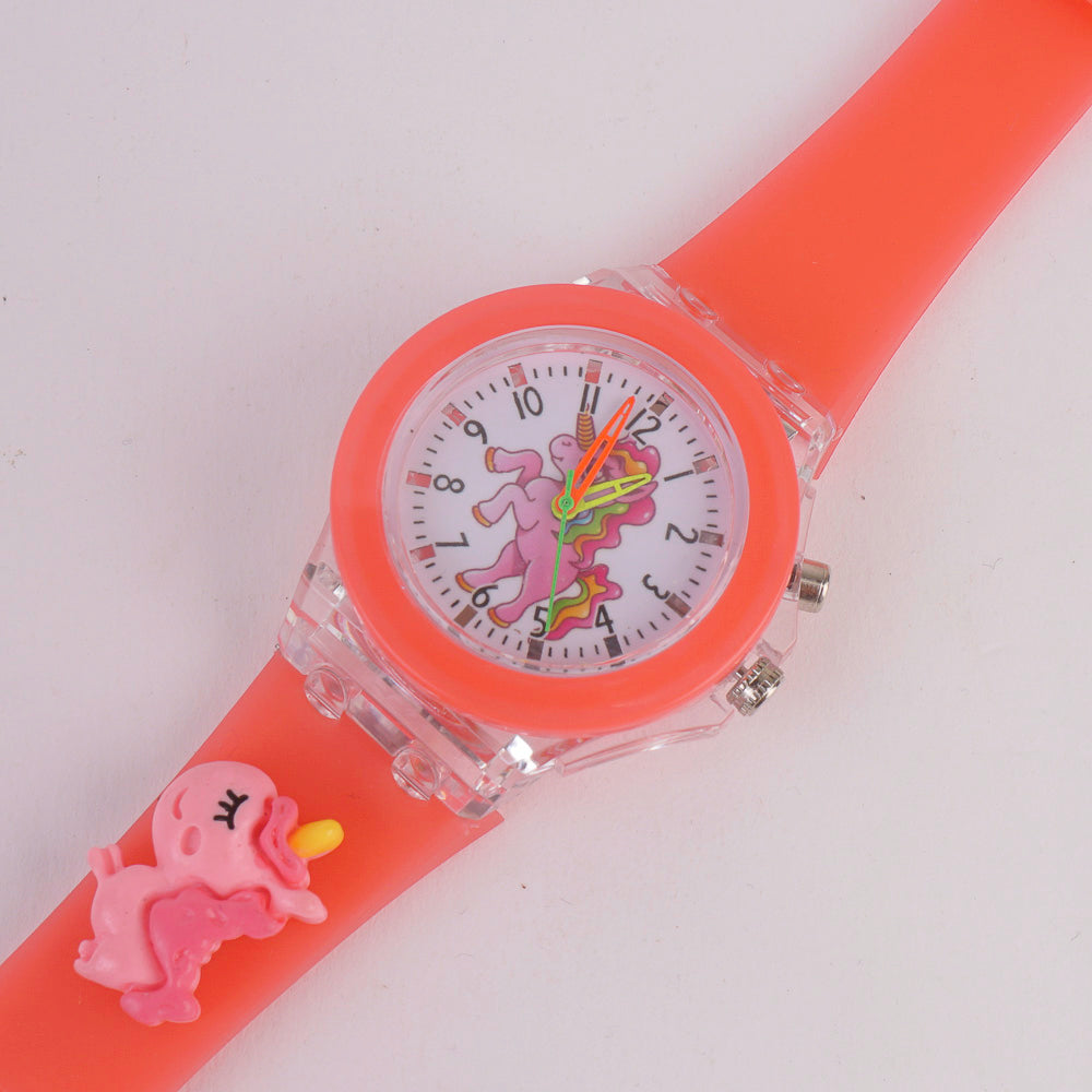 Kids Character Analogue Wrist Watch Red