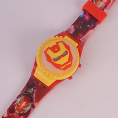 Kids Character Digital TIme Wrist Watch with Spinner I