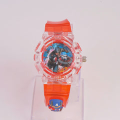 Kids Character Analogue Watch Red