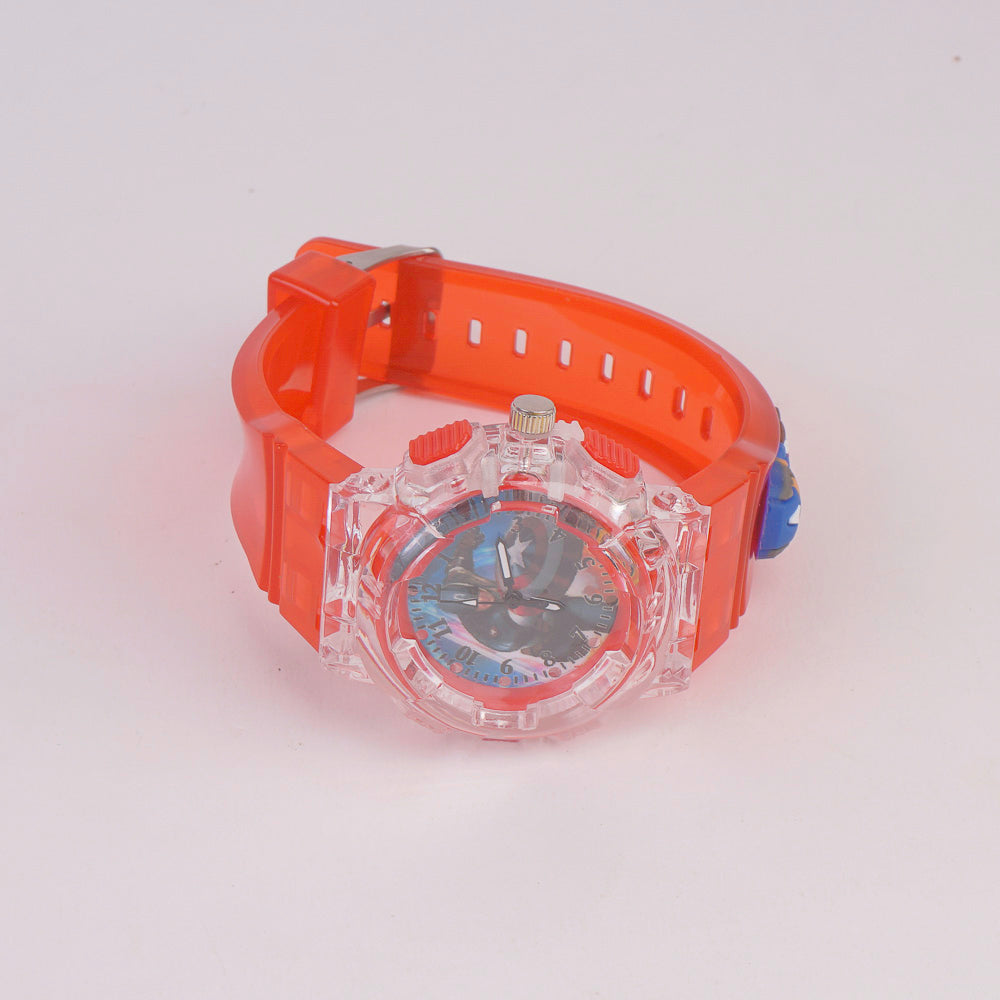 Kids Character Analogue Watch Red