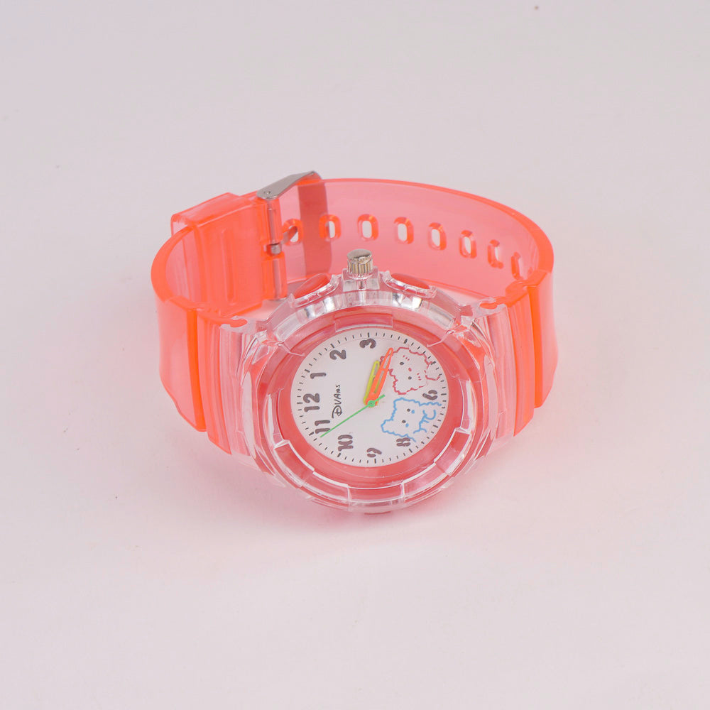 Kids Character Analogue Watch Red HK