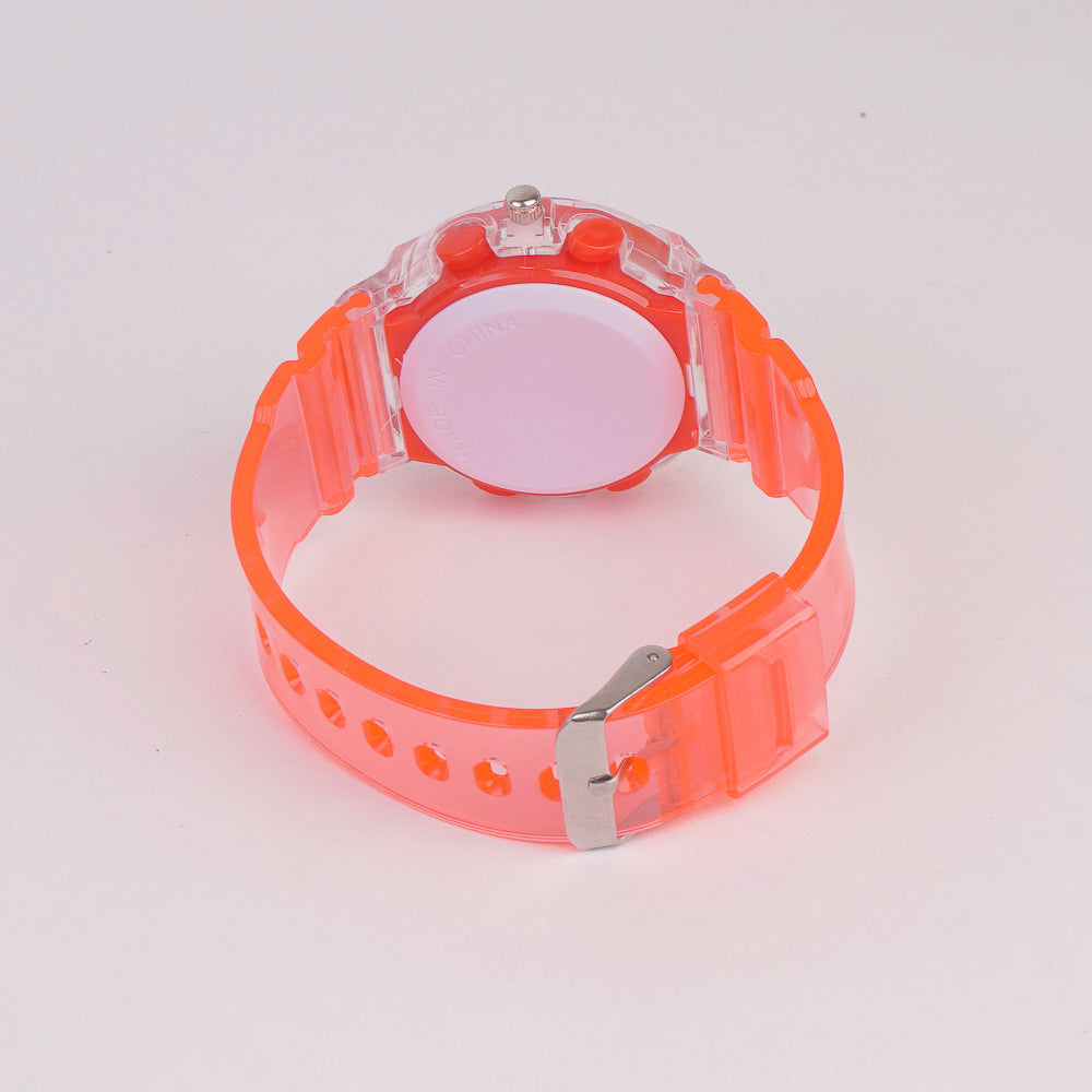 Kids Character Analogue Watch Red HK