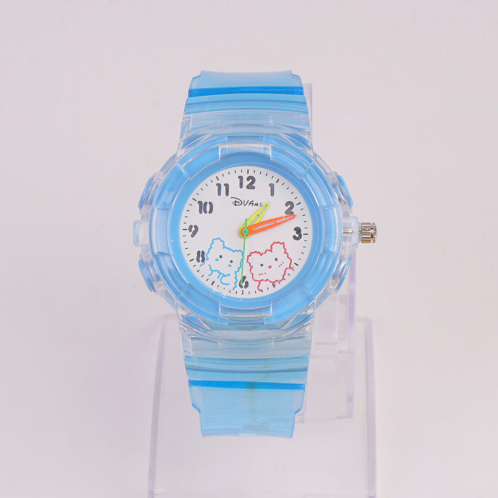 Kids Character Analogue Watch Cyan