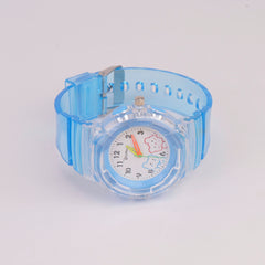 Kids Character Analogue Watch Cyan