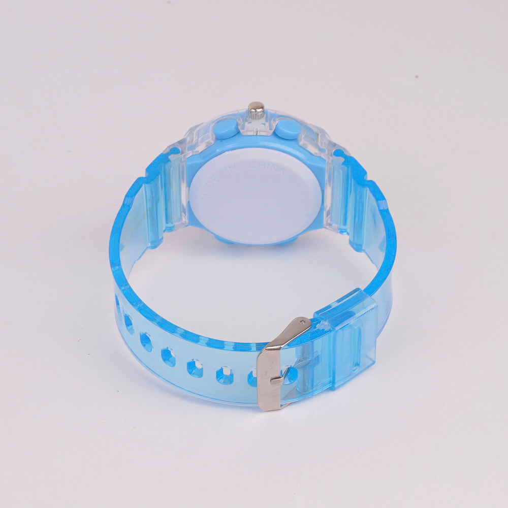 Kids Character Analogue Watch Cyan