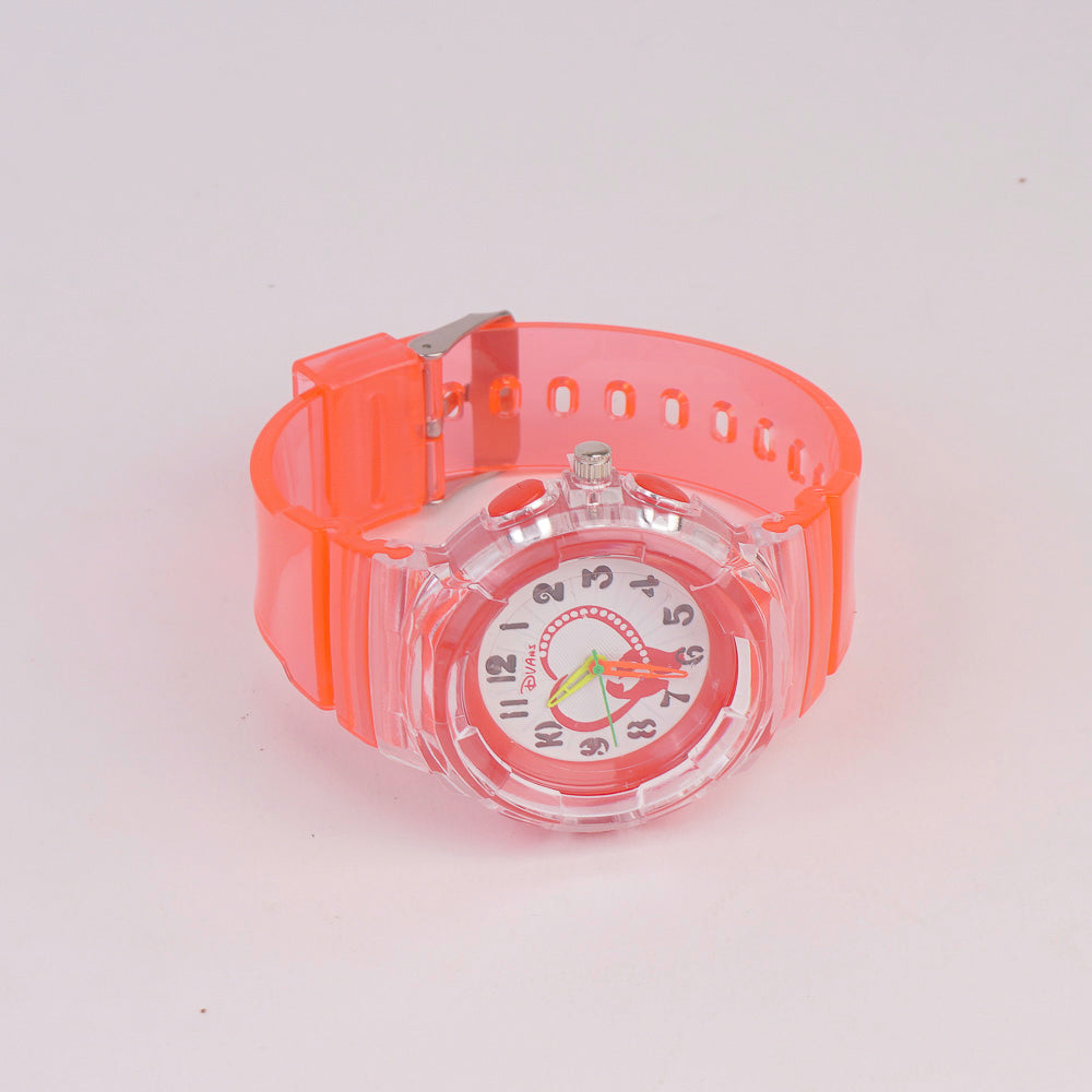 Kids Character Analogue Watch Red