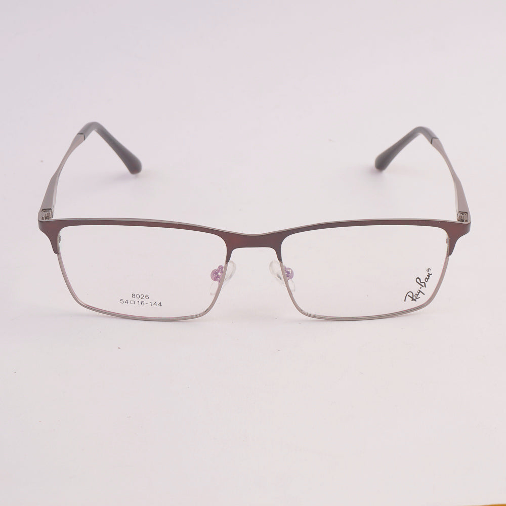 Metal Optical Frame For Man & Woman RB Brown Silver