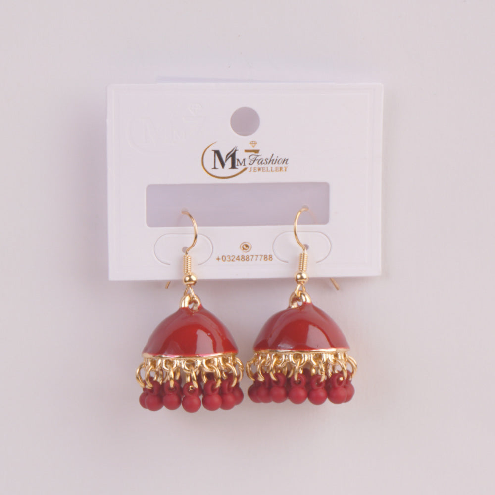 Women Traditional Earring Red