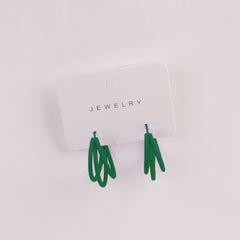 Women Fancy Earring Green