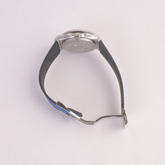 Blue Strap Silver Dial 1352 Men's Wrist Watch