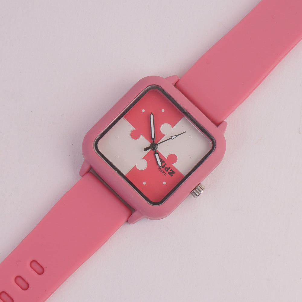 Kids Analogue Watch Pink