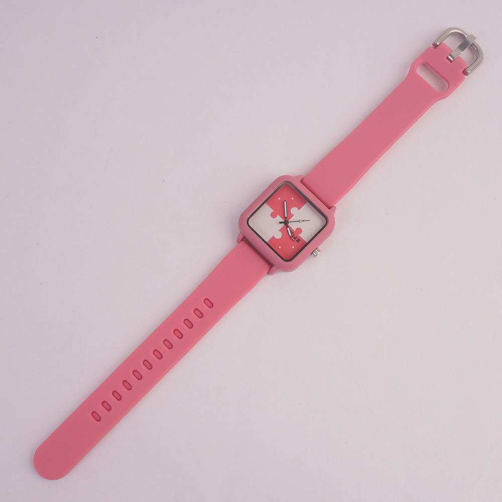 Kids Analogue Watch Pink