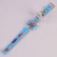 Spinner Watch For KIDS Cyan Car