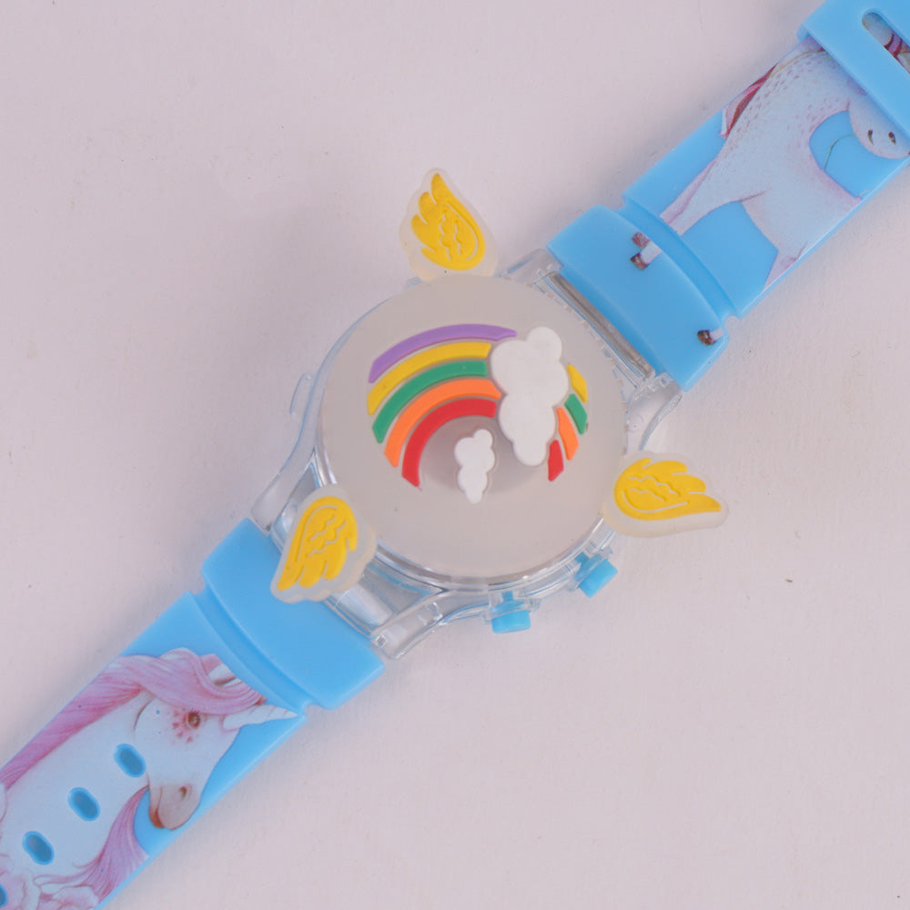Spinner Watch For KIDS Cyan Rainbow