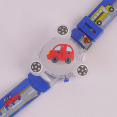 Spinner Watch For KIDS Blue Car