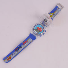 Spinner Watch For KIDS Blue Car
