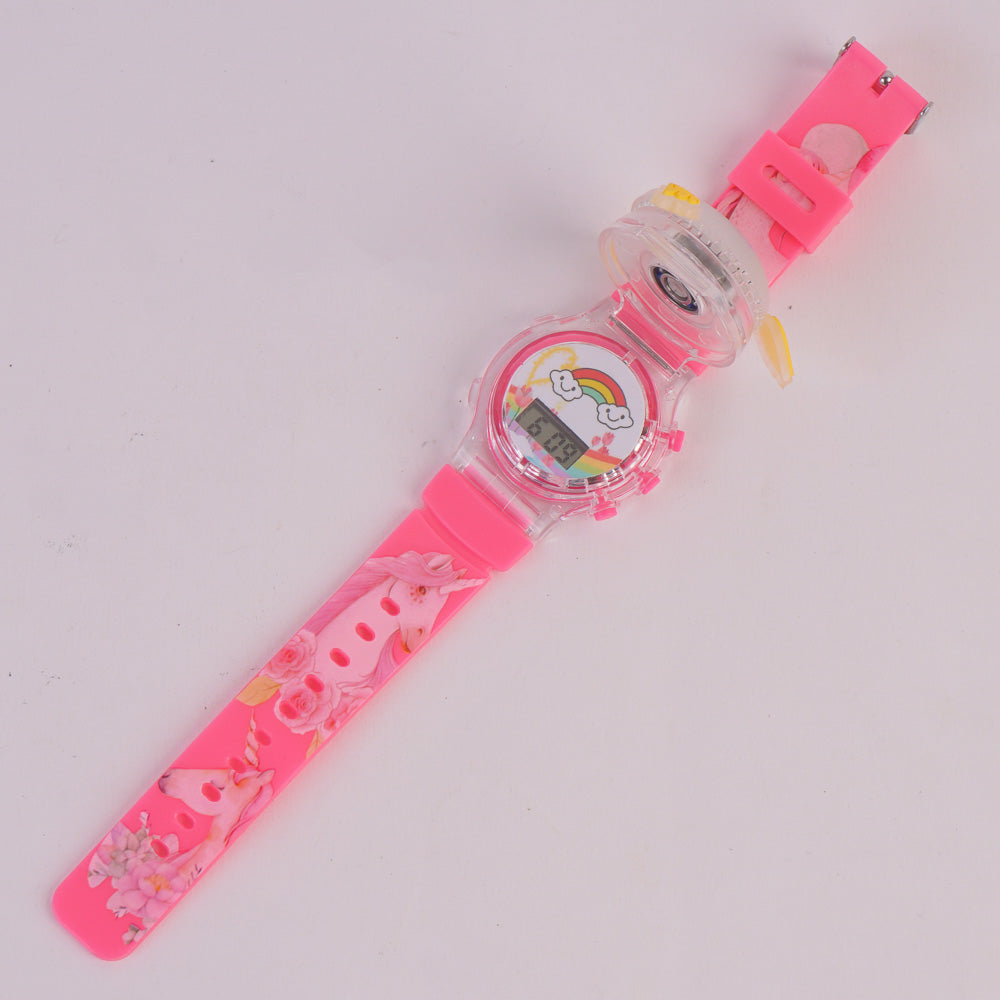 Spinner Watch For KIDS Pink Rainbow