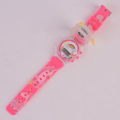 Spinner Watch For KIDS Pink Rainbow