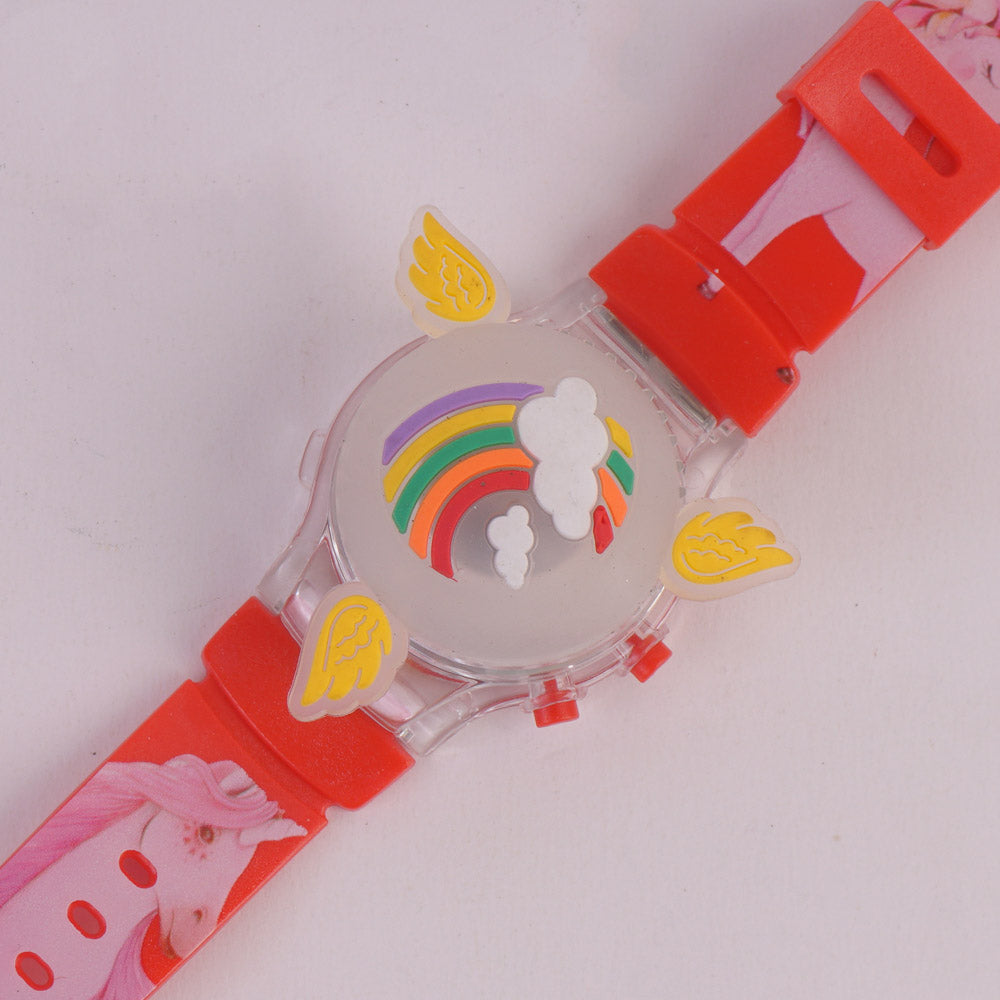 Spinner Watch For KIDS Red Rainbow