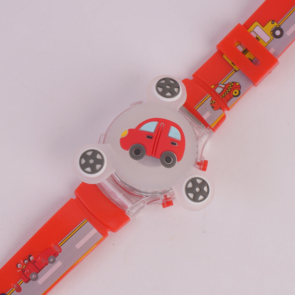 Spinner Watch For KIDS Red Car