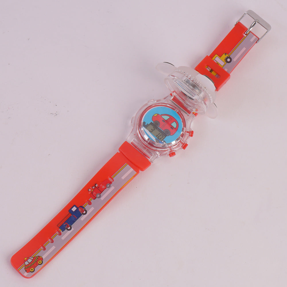 Spinner Watch For KIDS Red Car