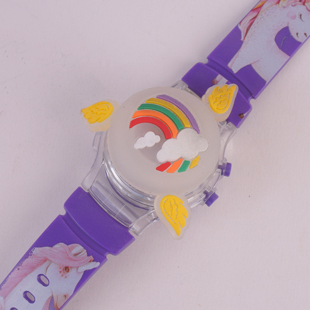 Spinner Watch For KIDS Purple Rainbow