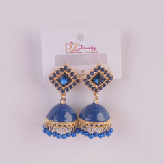 Women Traditional Earring Blue Color