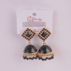 Women Traditional Earring Black Color