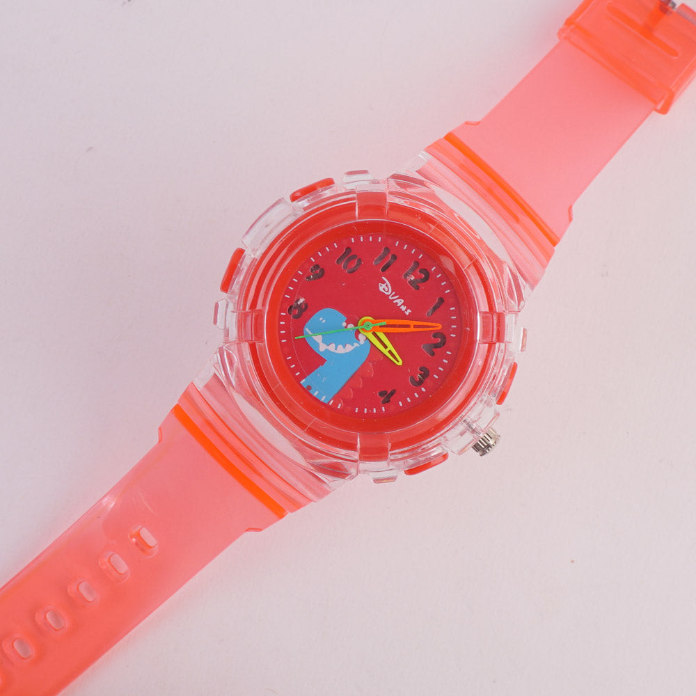 Kids Character Analogue Watch Red