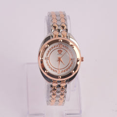 Two Tone Womens Chain Watch Rosegold V