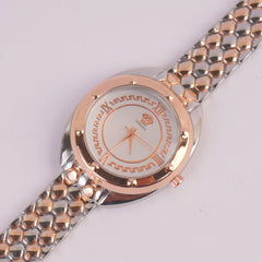 Two Tone Womens Chain Watch Rosegold V