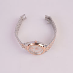 Two Tone Womens Chain Watch Rosegold V