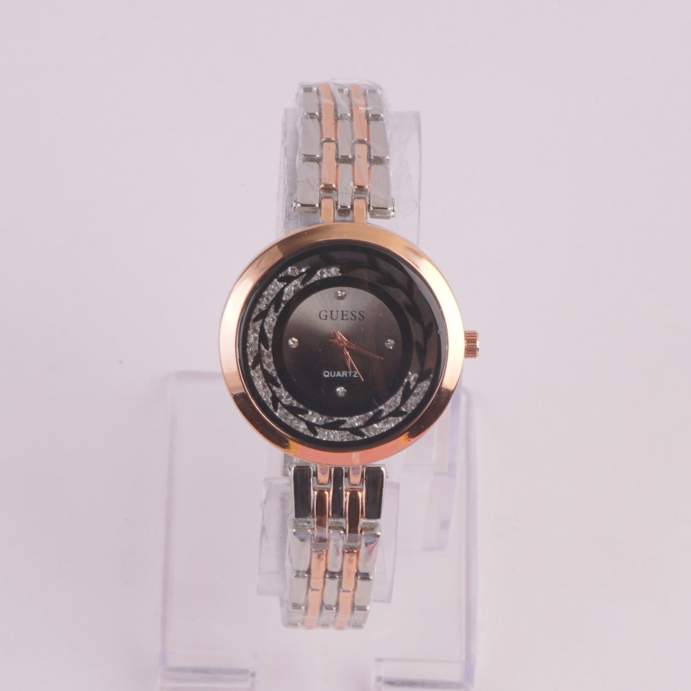 Two Tone Womens Chain Watch G