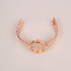 Womens Chain Watch Rosegold with Pink Dial