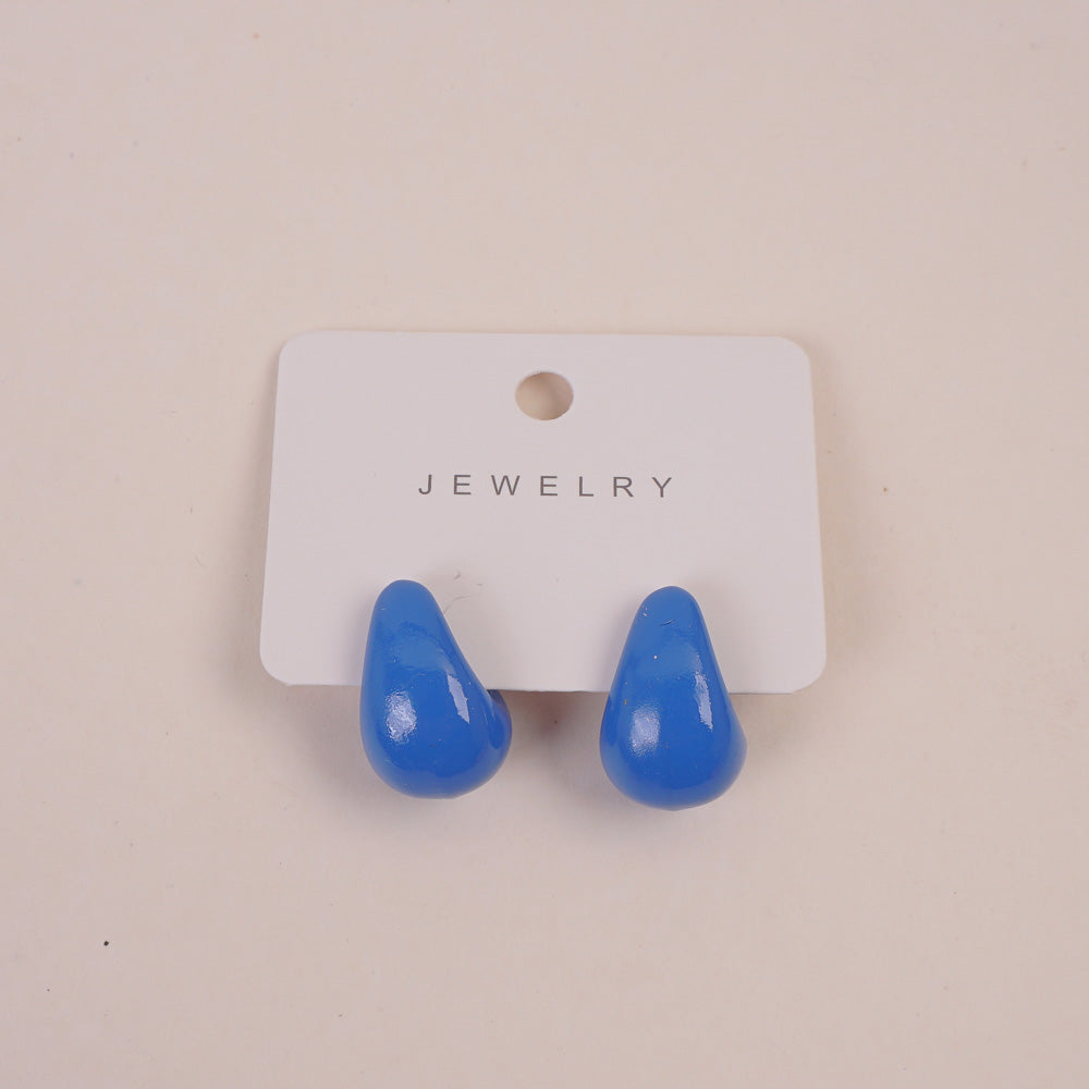 Casual Design Women Earring Blue