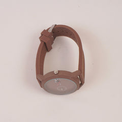 Dual Time Man's Casual Watch Brown